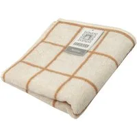 Egeria Handtuch Karino, Frottier (1-St), modern kariert, creme sand