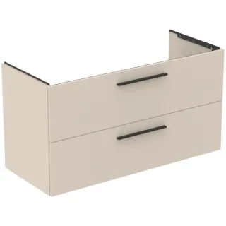Ideal Standard MWT-Unterschrank i.life B 2 Auszüge Siphon re. 1200x505x630mm Sandbeige matt, T5587NF T5587NF