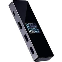 Dockcase Laptop-Dockingstation DPR71S USB-C®-HUB DPR71S-AG, integriertes Display, inkl. Ladefunktion, USB-C® Power Delivery