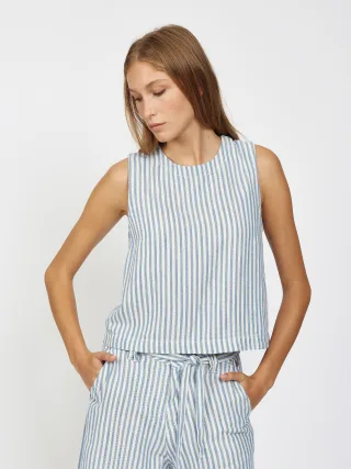 GANG Damen Jacken 94ANINNA - h-line fit blue stripe