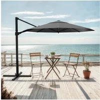 HOMALL Sonnenschirm 300x400 cm Ampelschirm mit Ständer, 360 Grad drehbar, UV-Schutz 50+, 300*400CM, φ330CM, 270*270CM, Gewicht 18-28KG, faltbar, geeignet für Garten, Terrasse, Schwimmbad