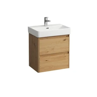 LAUFEN Waschtischunterschrank BASE 2.0 361x521x515 2 Schubl m. Griffmulde f.WT H818958 wildeiche, H4 H4112521082671