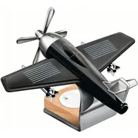 FELIXLEO Modellflugzeug Solar Auto Lufterfrischer Flugzeug Aroma Diffuser Dekoration Schwarz, (1-tlg)