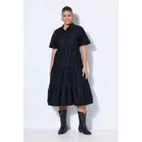 Studio Untold Jerseykleid Midikleid A-Linie Volants Halbarm