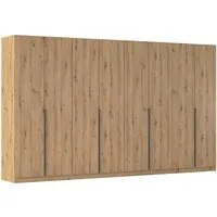 OTTO home Drehtürenschrank Kleiderschrank Schrank Garderobe AGORDO Schlafzimmer (in zwei Griff-Farben, Breiten 91-405 cm, Dekor- oder Hochglanzfront) durchdachte Innenausstattung, in 8 Breiten und 2 Höhen MADE IN GERMANY