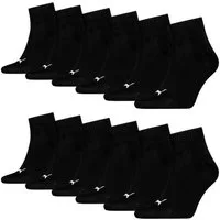 PUMA Freizeitsocken Quarter Socken (6-Paar) mit Cat-Logo und PUMA-Schriftzug