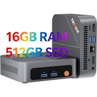 Ninkear Mini PC W-11 AMD Ryzen 7430U(bis 4,3GHz),Mini Computer für Büro & Home Mini-PC (AMD AMD Ryzen 7430U, AMD Radeon™ Grafikkarte, 16 GB RAM, 512 GB SSD, unterstützt PS3 Emulator Gaming, Ultra-leise,Triple 4K Display,WiFi 6)
