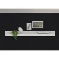Home affaire Wandboard Carat, modernes Wandregal, Wandhalter mit Ablagefach, 217 cm breit, vielseitig einsetzbares Hängeregal, in Weiß Hochglanz