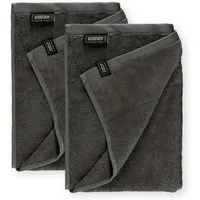 SCHÖNER WOHNEN-Kollektion Duschtücher SENSE Duschtuch, Baumwolle (Spar-Set, 2-St), 70 x 140 cm in Anthrazit