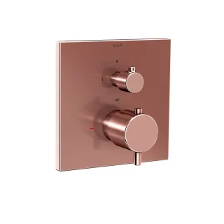VitrA Flow Square Brausethermostat V-Box Unterputzmontage Kupfer Soft,A4335829EXP A4335829EXP