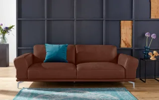 W.SCHILLIG 2,5-Sitzer "montanaa" mit Metallfüßen in Silber matt, Breite 232 cm