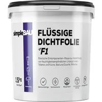 simpleBAU Dichtstoff Wasserdicht F1 - Einkomponente Abdichtung Dichtungsmasse - 1.5 kg