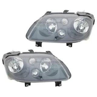 Komplettes Nachrüst- Scheinwerfer Set in Schwarz für VW Touran 1T / Caddy III 2K