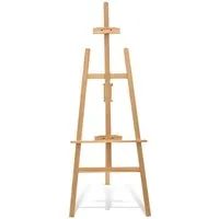 Artina Staffelei Staffelei Holz Groß - Kiefernholz 150cm Holzstaffelei Tessin, Feldstaffelei höhenverstellbar große & kleine Keilrahmen