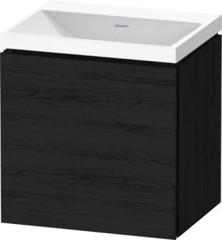 Duravit L-Cube c-shaped Set wandhängend Eiche Schwarz Matt 450x350x480 mm - LC6949N16160000 LC6949N16160000