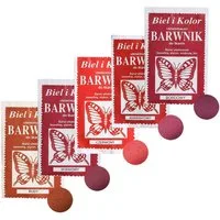 maDDma Kreativset 5 x 10g Batikfarbe Textilfarbe Stofffarbe färben, bitte Farbmix wählen, Rottöne