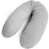 Amilian Stillkissen XXL 170 cm Schwangerschaftskissen Seitenschläferkissen U-Form, Set, mit Bezug, Cord-Optik, geräuscharm, Made in EU