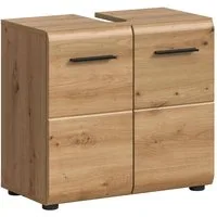 xonox.home Waschbeckenunterschrank Artisan Oak Nachbildung Melamin beschichtet modern 60x54x30 cm