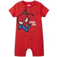 MARVEL Strampler Marvel Spiderman Baby kurzarm Strampler Einteiler Gr. 62 bis 92, in Rot