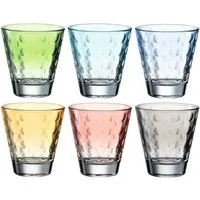 LEONARDO Gläser-Set OPTIC, 6-tlg., Glas, 215 ml, 6-teilig