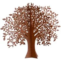 UNUS GARDEN Dekofigur Baum Rost bestehend aus 2 Steckelementen (30x24,5 cm (HxB), Gartendeko Rostdeko Dekostecker rostige Deko Garten robust