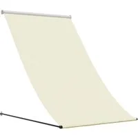 vidaXL Markise Markise Einziehbar Creme 100x150 cm Stoff und Stahl (1-St)