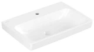 Villeroy & Boch Waschtisch Architectura 650x445mm,, 1 Hahnloch ohne Überlauf Unterseite geschl. we 4A87KL01