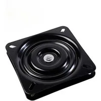 SO-TECH® Drehteller Drehbeschlag Drehplatte 171x171x24 mm schwarz 360° drehbar, (1-St), Druck-Kugellager für Holzplatten, Tischplatten, Möbel usw.