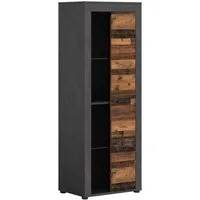 OTTO home Vitrine AOSTA, Höhe 159 cm, 1 Tür (li/re), 2 Glasböden, 4 Fächer (in verschiedenen Farbausführungen, individuell kombinierbar) Standvitrine, Glasvitrine, Showcase, Vitrinenschrank, Wohnzimmer