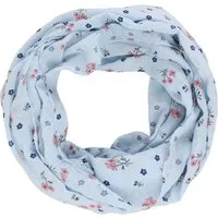 MIRROSI Loop Damen Schal mit Blumen-Muster Weich aus 100% Baumwolle Schlauchschal, (ca. 160x44cm Zweimal um den Hals wickelbar)