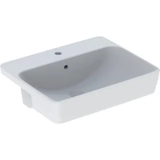 Geberit VariForm Halbeinbauwaschtisch, quadr. 55x45cm, mit Hahnloch, mit Überlauf, 500681011 500681011