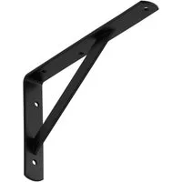 SO-TECH® Wandregalhalter Regalkonsolen mit Querstrebe zur Stabilisierung, 1-tlg., 250 x 150 x 30 mm, schwarz, pulverbeschichtet