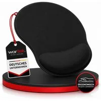 wortek Mauspad Ergonomisches Mousepad mit Handgelenkauflage, Office Mauspad mit Gelkissen und Handballenauflage