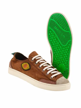 Satorisan S.L Herren Premium-Sneaker Koto Braun Obermaterial, Futter: Rindleder