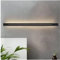 ZMH LED Wandleuchte Wandlampe innen weiß/schwarz 30cm 60cm 100cm, LED fest integriert, warmweiß