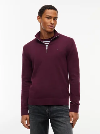 Tommy Jeans (PVH Group) - TJM SLM ESS LIGHT � ZIP SWTR EXT Calypso Berry - Gr. - S