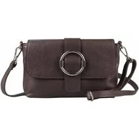 ITALYSHOP24 Schultertasche MADE IN ITALY Damen Leder Tasche Umhängetasche Cross Over Body Clutch, Messenger Bag Brusttasche Hüfttasche Freizeit Abendtasche Smartphone