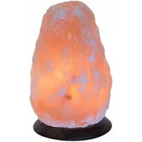 Wagner Life Design Salzkristall-Tischlampe Rock, Leuchtmittel wechselbar, Warmweiß, Handgefertigt aus Salzkristall - jeder Stein ein Unikat, ca.1,7 kg