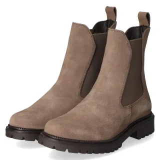 Tamaris Chelsea Boots - Gr. 36 - Braun - Rauleder