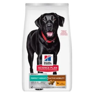 Hill's Science Plan Trockenfutter Hund, Perfect Weight & Active Mobility, Large Breed Adult, mit Huhn 2x12 kg