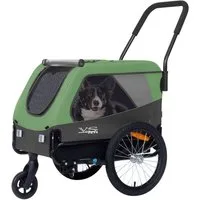 TIGGO Fahrradhundeanhänger Tiggo VS Pets Medium Hundeanhänger & Buggy 2in1 Fahrradanhänger