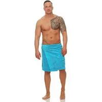 CLASS HOME COLLECTION Saunatuch Herren Frottee Saunakilt Saunatuch Klettverschluss Sarong 50 x 136 cm, 100% Baumwolle (1-St), mit Klettverschluss