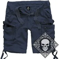 Brandit Cargoshorts Cargo Shorts kurze Hose Legend Army mit UD Bandana