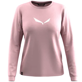 SALEWA - Eagle Solidlogo Dry’Ton Langarm Shirt Damen - Schwarz (Gr.42)