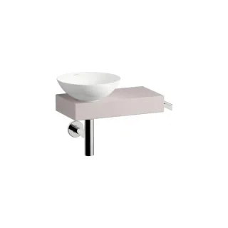 Laufen PICCOLO NOVO Waschplatz H561PN47081111 555x320x400 mm, Ablage rechts, mit einem Hahnloch, ohne Überlauf, Oyster Matt