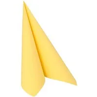 PAPSTAR Papierserviette Servietten ROYAL Collection 1/4-Falz 40 cm x 40 cm gelb 50 Stk
