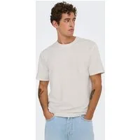 ONLY & SONS Rundhalsshirt ONSKIAN LIFE REG SEERSUCKER SS TEE NOOS