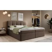 thematys Boxspringbett mit Bettkasten 140x200–200x200 cm – Velours oder Bouclé Bezug – (Boxbett - Luxus Doppelbett mit Stauraum, Boxbett - Luxus Doppelbett mit Stauraum)