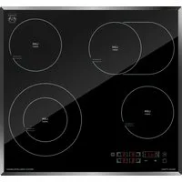 Kaiser Küchengeräte Elektro-Kochfeld Autarkers High Light Glaskeramik Kochfeld 60cm Schwarz glas Facettenschliff-Kanten KCT 6115 F, Glaskeramik-Kochfeld, 4fach Restwärmeanzeige