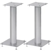norstone Lautsprecherständer NorStone Lautsprecherständer Stylum 1 silber (matt 50cm (Paar), (bis 10.2 Zoll, belastbar bis 50kg, pulverbeschichtet, Höhe 50cm)